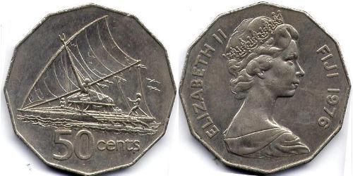 50 Cent Fiji (1970 - )  伊丽莎白二世 (1926-2022)