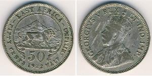 50 Cent 东非 銀 乔治五世  (1865-1936)