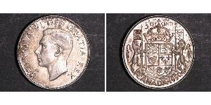 50 Cent 加拿大 銀 乔治六世 (1895-1952)