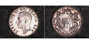 50 Cent 加拿大 銀 乔治六世 (1895-1952)