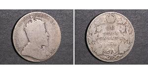 50 Cent 加拿大 銀 爱德华七世 (1841-1910)