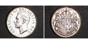 50 Cent 加拿大 銀 乔治六世 (1895-1952)
