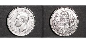 50 Cent 加拿大 銀 乔治六世 (1895-1952)