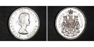 50 Cent 加拿大 銀 伊丽莎白二世 (1926-2022)