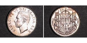 50 Cent 加拿大 銀 乔治六世 (1895-1952)