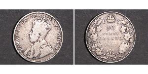 50 Cent 加拿大 銀 乔治五世  (1865-1936)