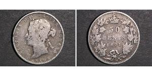 50 Cent 加拿大 銀 维多利亚 (英国君主)