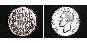 50 Cent 加拿大 銀 乔治六世 (1895-1952)