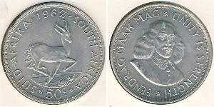 50 Cent 南非 (1910 - ) 銀 