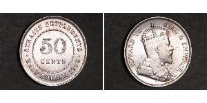 50 Cent 海峡殖民地 銀 爱德华七世 (1841-1910)