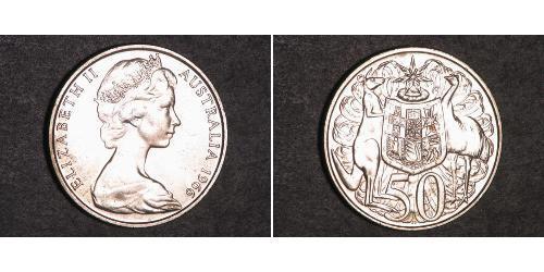 50 Cent 澳大利亚 銀 伊丽莎白二世 (1926-2022)