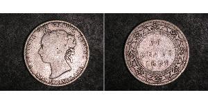 50 Cent 紐芬蘭與拉布拉多 銀 维多利亚 (英国君主)