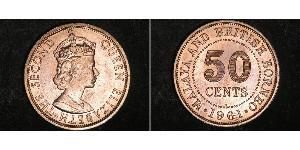 50 Cent 马来亚联合邦 (1948 - 1963) 銅/镍 