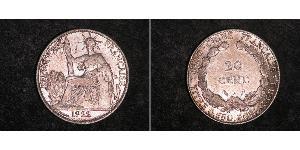 50 Cent French Indochina (1887-1954) 青铜/镍 