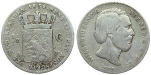 50 Cent / 1/2 Gulden Königreich der Niederlande (1815 - ) Silber Wilhelm III. (Niederlande)