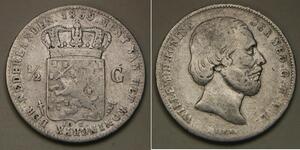 50 Cent / 1/2 Gulden Königreich der Niederlande (1815 - ) Silber Wilhelm III. (Niederlande)