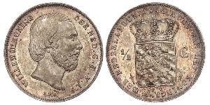 50 Cent / 1/2 Gulden 荷兰王国 銀 威廉三世 (尼德兰)