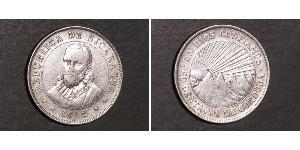 50 Centavo Nicaragua (1821 - ) Argent 