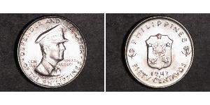 50 Centavo Philippines Argent Douglas MacArthur (1880 - 1964) 