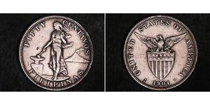50 Centavo Philippines Argent 