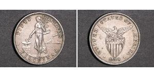 50 Centavo Filippine Argento 