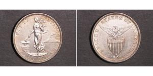 50 Centavo Filippine Argento 