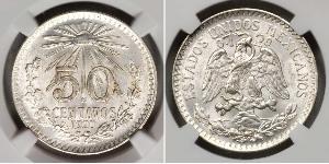 50 Centavo Messico (1867 - ) Argento 