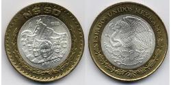 50 Centavo United Mexican States (1867 - ) Bimetal 