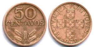 50 Centavo Estado Nuevo (Portugal) (1933 - 1974) Bronce 