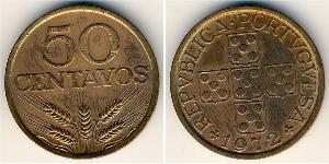 50 Centavo Estado Nuevo (Portugal) (1933 - 1974) Bronce 
