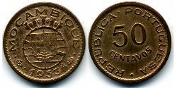 50 Centavo Mozambique (1975 - ) Bronze 