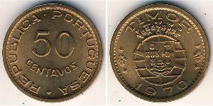 50 Centavo Portugal / Osttimor (1702 - 1975) Bronze 