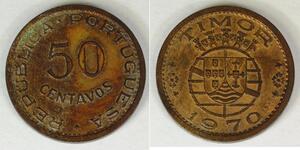 50 Centavo Portugal / Osttimor (1702 - 1975) Bronze 