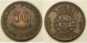 50 Centavo Portugal / Timor oriental (1702 - 1975) Bronze 