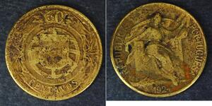 50 Centavo Erste Portugiesische Republik (1910 - 1926) Bronze/Aluminium 