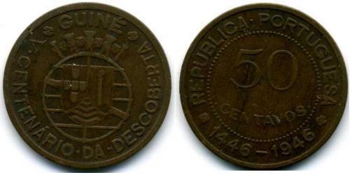 50 Centavo Guinea Portoghese (1474-1974) Bronzo 