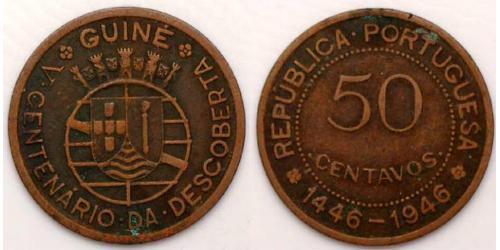 50 Centavo Guinea Portoghese (1474-1974) Bronzo 