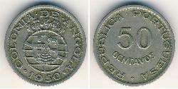 50 Centavo Portuguese Angola (1575-1975) Bronzo/Nichel 