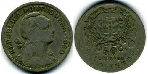 50 Centavo Portugal / Cape Verde (1456 - 1975) Cobre/Zinc 
