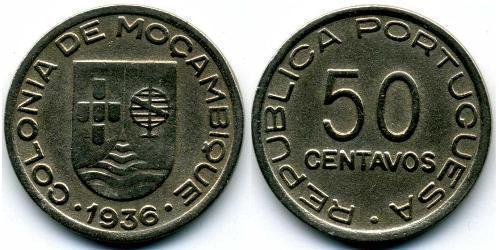 50 Centavo Mozambique (1975 - ) Copper/Nickel 