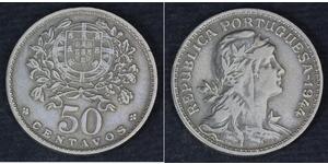 50 Centavo Second Portuguese Republic (1933 - 1974) Copper/Nickel 