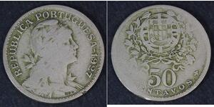 50 Centavo Second Portuguese Republic (1933 - 1974) Copper/Nickel 