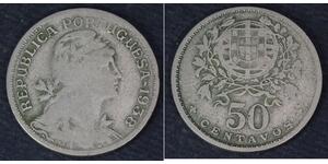 50 Centavo Second Portuguese Republic (1933 - 1974) Copper/Nickel 