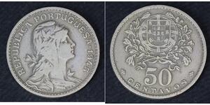 50 Centavo Estado Novo (Portugal) (1933 - 1974) Kupfer/Nickel 