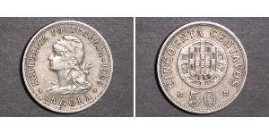 50 Centavo Portugal / Portuguese Angola (1575-1975) Kupfer/Zink 