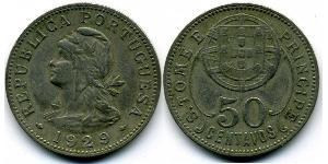 50 Centavo São Tomé and Príncipe (1469 - 1975) Kupfer/Zink 