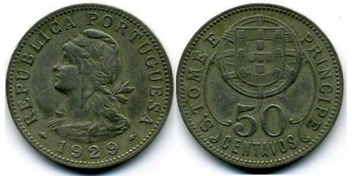 50 Centavo São Tomé and Príncipe (1469 - 1975) Kupfer/Zink 