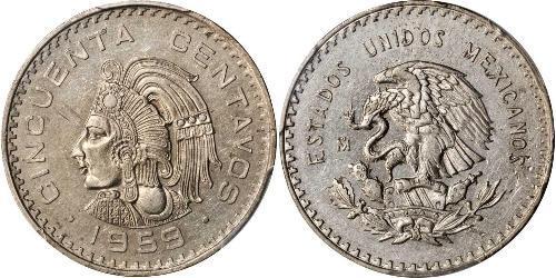 50 Centavo Mexique (1867 - ) Nickel 