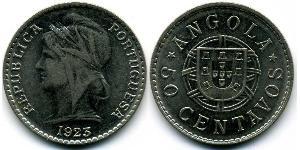 50 Centavo Portugal / Portuguese Angola (1575-1975) Nickel 