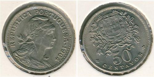 50 Centavo Estado Nuevo (Portugal) (1933 - 1974) Níquel/Cobre 